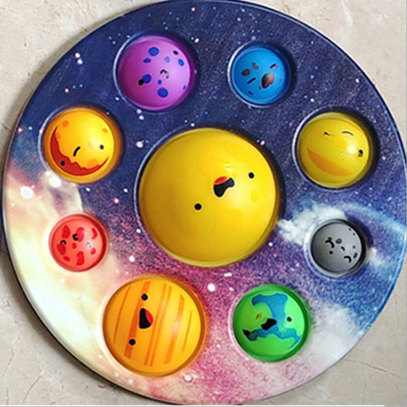 Planet Finger Press Bubble Music Decompression Pinch Leba Rat Killer Children's Educational Toys