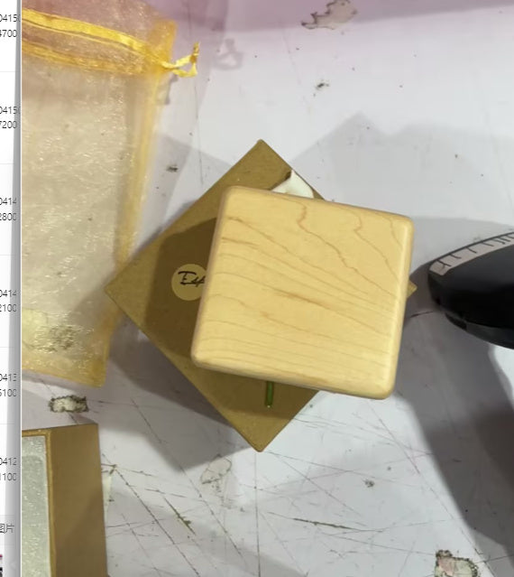 Wooden Clockwork Music Box Retro Creative Birthday Wooden Gift