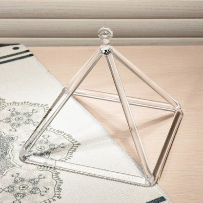 Quartz Crystal Pyramid Yoga Instrument Professional Transparent Four-corner Music Stand
