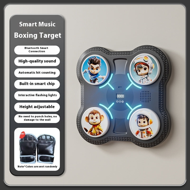 Smart Music Boxing Machine Home Electronic Wall Target Children's Fitness Sanda Reaction Training Equipment