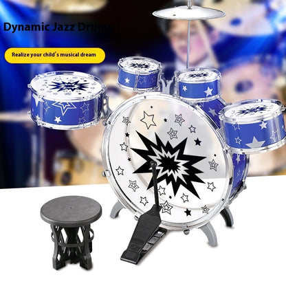 Children's Jazz Drum Kit Music Toy Percussion Instrument