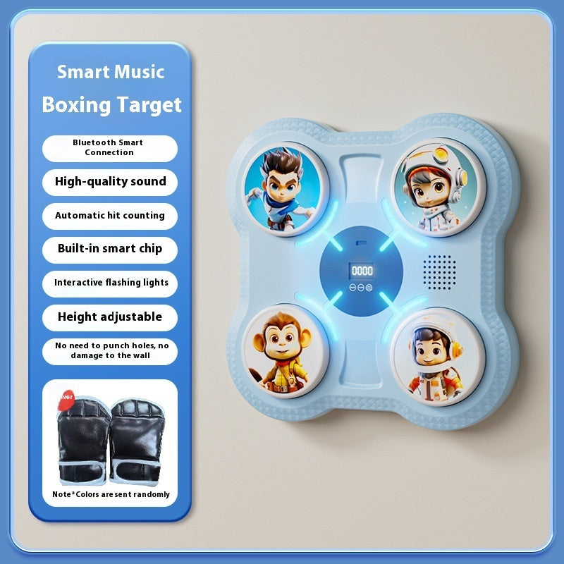 Smart Music Boxing Machine Home Electronic Wall Target Children's Fitness Sanda Reaction Training Equipment
