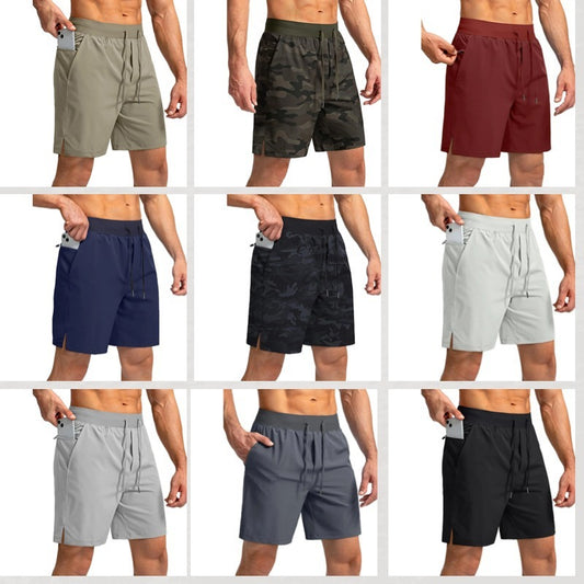 Summer Ice Silk Men's Loose Workout Pants Training Running Quick-dry Casual Sports Pants Shorts