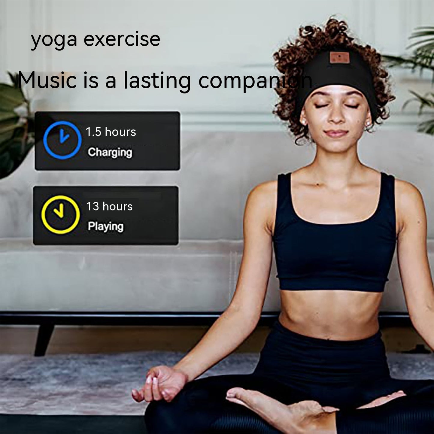 Bluetooth Wireless Call Elastic Shading Non-slip Sports Music Headscarf