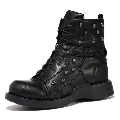 British Personalized Punk Martin Boots Men
