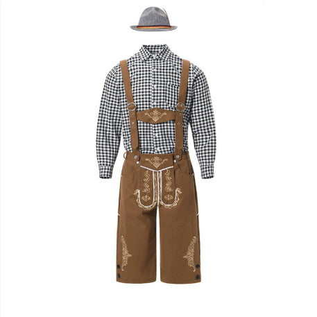 Beer Festival Clothing Shirt Overalls Denim Hat Suit Men