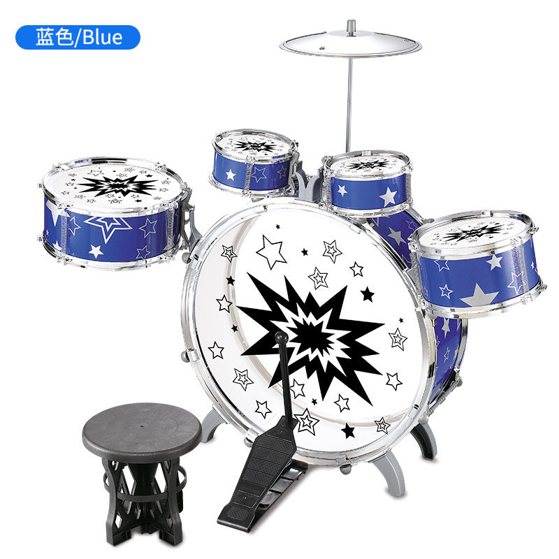 Children's Jazz Drum Kit Music Toy Percussion Instrument