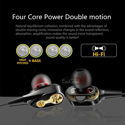 HiFi With Controller In-ear Wired Music Headset With Bag