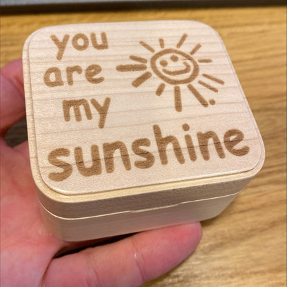 Wooden Clockwork Music Box Retro Creative Birthday Wooden Gift