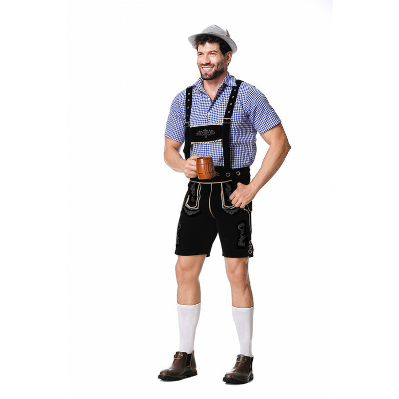 Beer Festival Clothing Shirt Overalls Denim Hat Suit Men