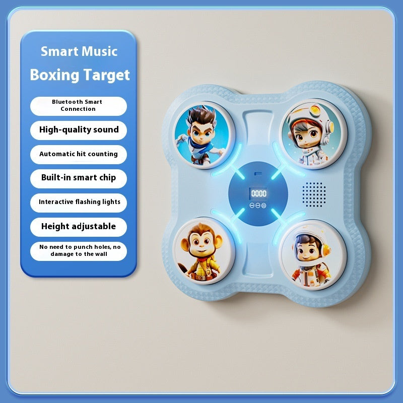 Smart Music Boxing Machine Home Electronic Wall Target Children's Fitness Sanda Reaction Training Equipment