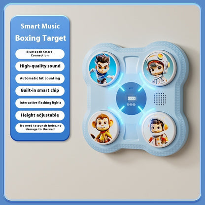 Smart Music Boxing Machine Home Electronic Wall Target Children's Fitness Sanda Reaction Training Equipment