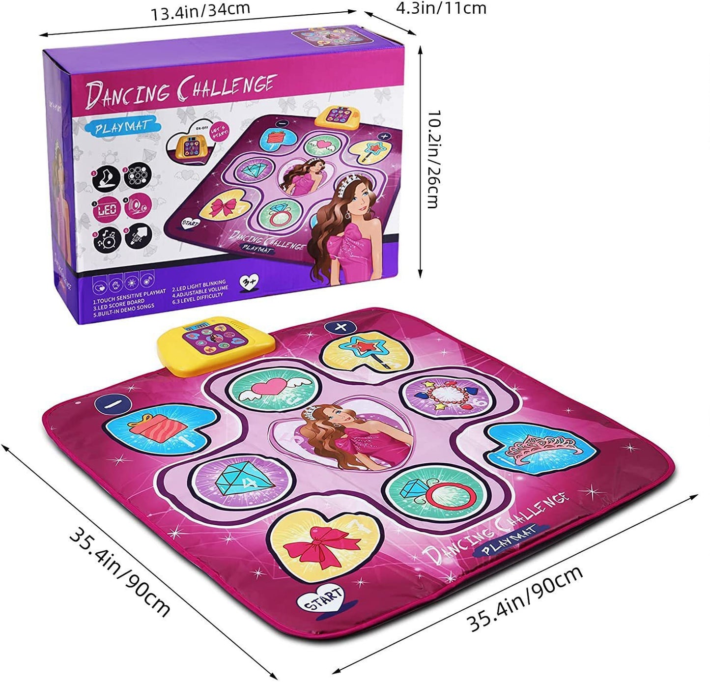 Children's Pedal Electronic Dancing Mat Music Toy