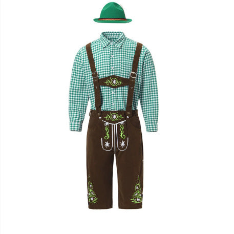 Beer Festival Clothing Shirt Overalls Denim Hat Suit Men