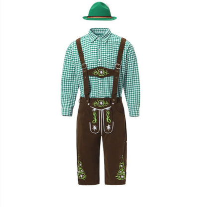 Beer Festival Clothing Shirt Overalls Denim Hat Suit Men