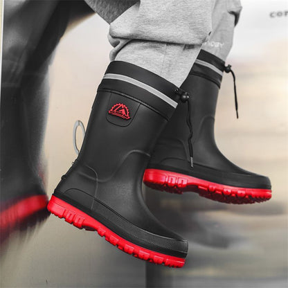 Men's Fashionable Outdoor Middle Tube Non-slip Rain Boots